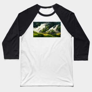 Spring River Flowing Wildly Baseball T-Shirt